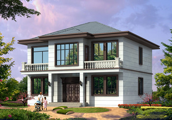 私人二層現(xiàn)代農(nóng)村小洋樓設計圖，外觀時尚、靚麗