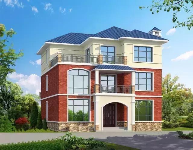 開間12米的自建房別墅設計圖，二套附平面圖隨你選