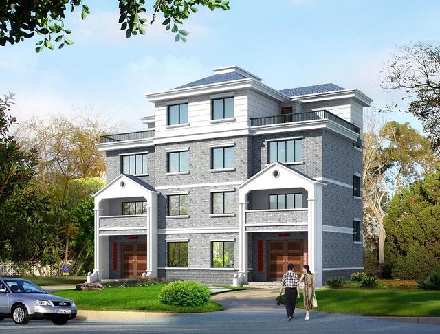 17X10米農村自建房設計圖，非常霸氣的四層鄉村別墅，現代與傳統的完美結合