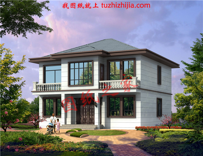 私人二層農村小樓設計圖,外觀靚麗,富有現代氣息