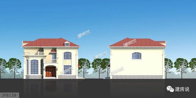 三款二層別墅圖，在老家蓋一棟漂亮的小別墅，讓家里人揚(yáng)眉吐氣，臉上有光