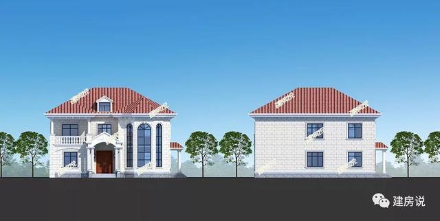 三款二層別墅圖，在老家蓋一棟漂亮的小別墅，讓家里人揚(yáng)眉吐氣，臉上有光