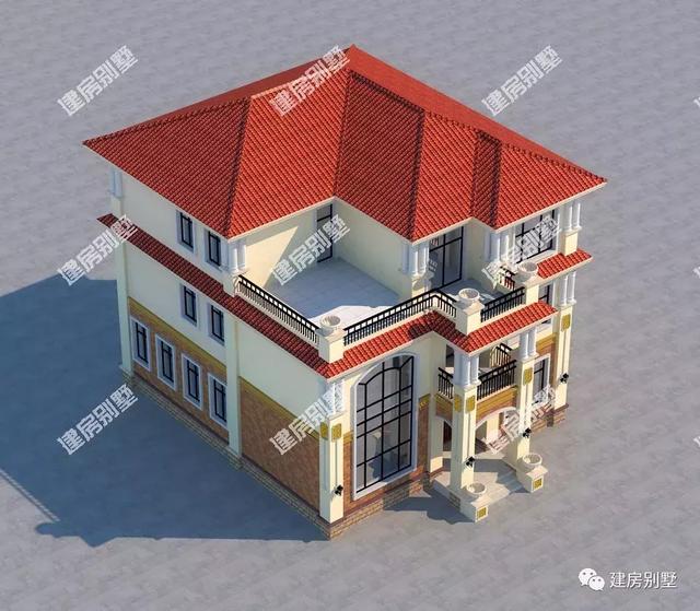 兩棟外觀靚布局好的三層別墅圖，這樣精美的戶型施工隊建起來都充滿動力