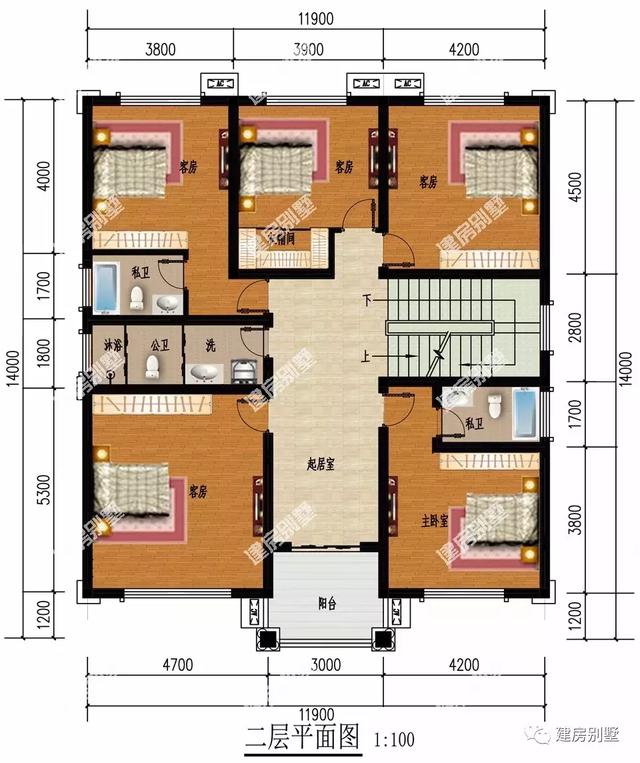 兩棟外觀靚布局好的三層別墅圖，這樣精美的戶型施工隊建起來都充滿動力