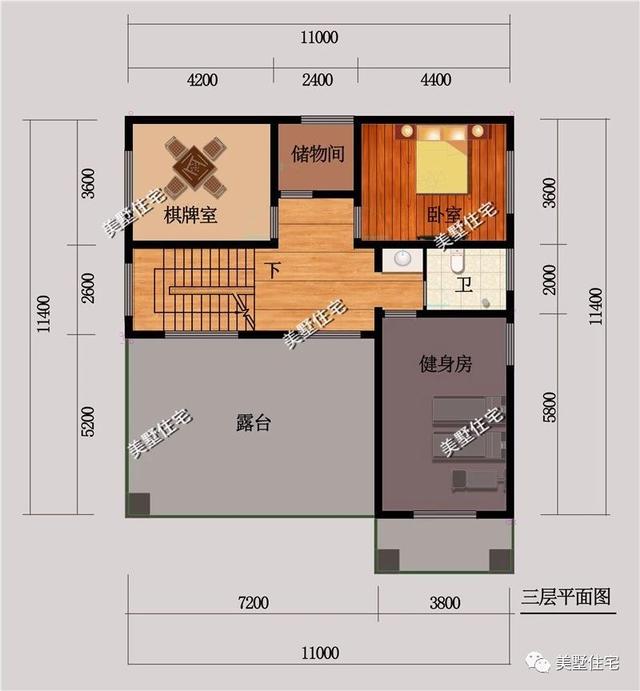 適合農村宅基地大小5款別墅戶型圖，每款都不超過120平，外觀大方造價還便宜