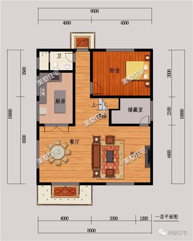 適合農村宅基地大小5款別墅戶型圖，每款都不超過120平，外觀大方造價還便宜