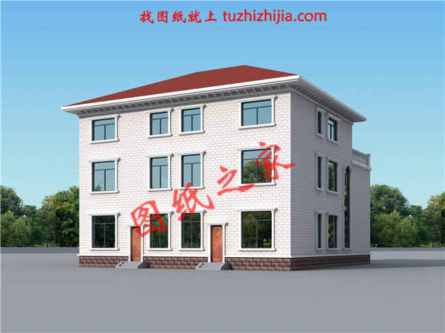 農村兄弟雙拼別墅三層，美觀氣派，室內布局合理實用