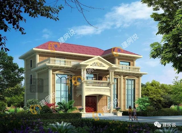 這3棟氣派的歐式別墅圖，建一棟衣錦還鄉，過上令人羨慕的小日子