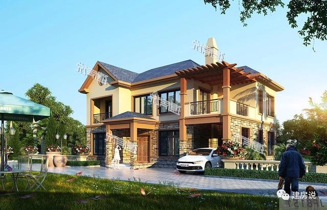 5款二層別墅圖很美很實惠，看起來夠洋氣，造價也不高，建到就是賺到