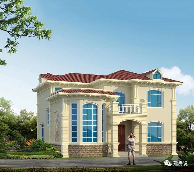 5款二層別墅圖很美很實惠，看起來夠洋氣，造價也不高，建到就是賺到