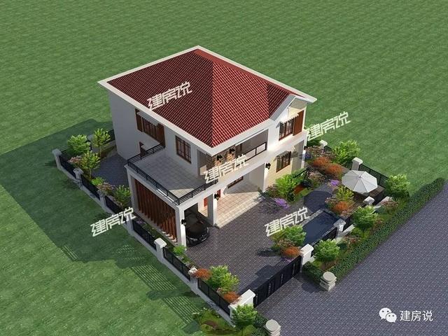 5款二層別墅圖很美很實惠，看起來夠洋氣，造價也不高，建到就是賺到