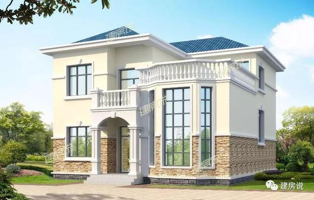5款二層別墅圖很美很實惠，看起來夠洋氣，造價也不高，建到就是賺到