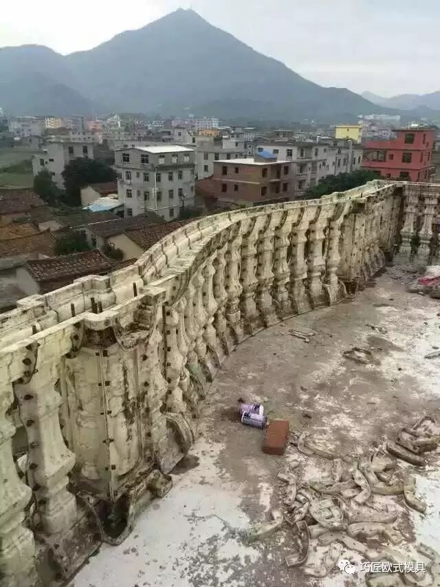 現澆水泥陽臺護欄/圍欄模具，ABS工程塑料，附施工案例