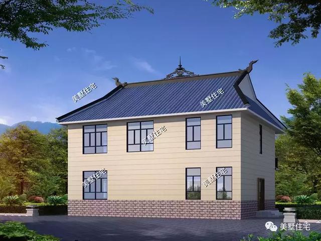 二層新中式別墅圖，中式與現代的完美結合，看過的都說好