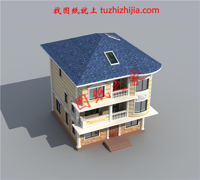 農(nóng)村30萬別墅款式三層，占地面積100平米左右