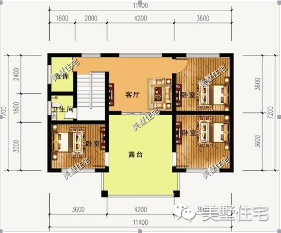 3套三層的小洋別墅設(shè)計圖，外觀漂亮又大氣，給父母一個舒適的家