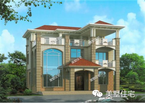 3套三層的小洋別墅設(shè)計圖，外觀漂亮又大氣，給父母一個舒適的家