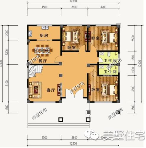 3套三層的小洋別墅設(shè)計圖，外觀漂亮又大氣，給父母一個舒適的家