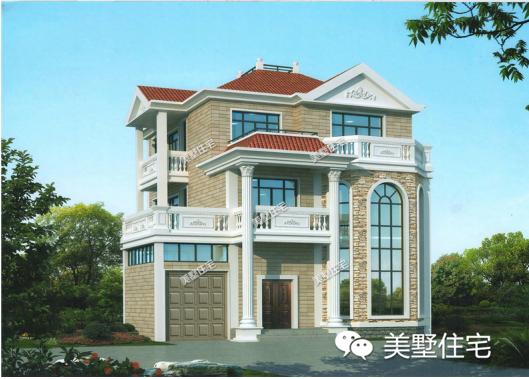 3套三層的小洋別墅設(shè)計圖，外觀漂亮又大氣，給父母一個舒適的家