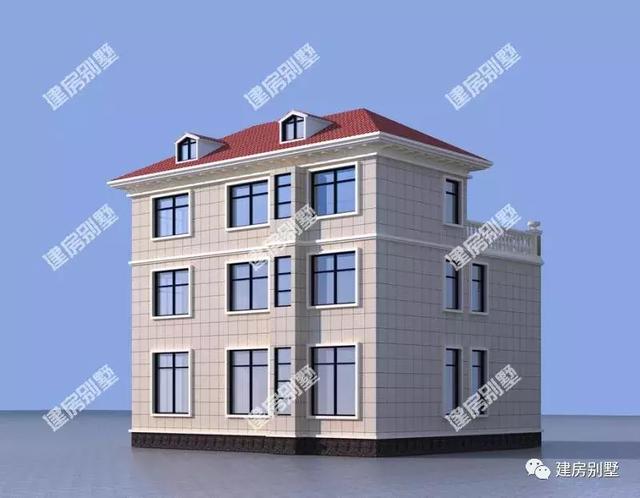 兩棟同款造型的三層別墅圖，第一棟旋轉(zhuǎn)樓梯，第二棟是回字形樓梯，都同樣很美