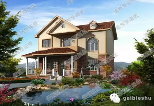 一款托斯卡納風(fēng)格的二層別墅設(shè)計(jì)圖，主體造價(jià)25萬建筑面積240㎡