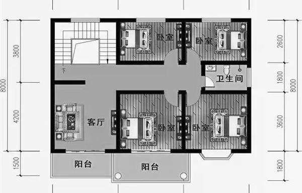 2款二層農(nóng)村別墅設(shè)計(jì)圖，造價都在20左右，外觀太吸引人了