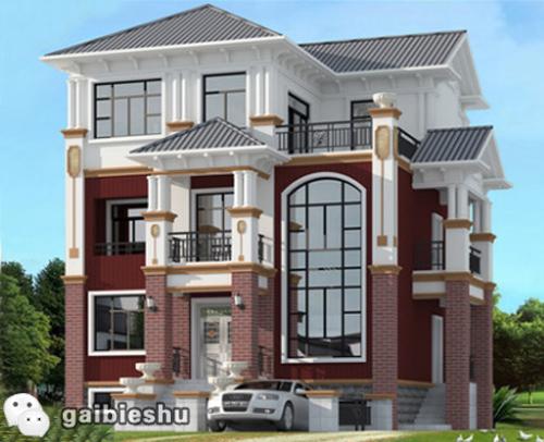 三層3廳6臥別墅圖紙，占地100平造價40萬左右，地下室+挑空客廳+娛樂室