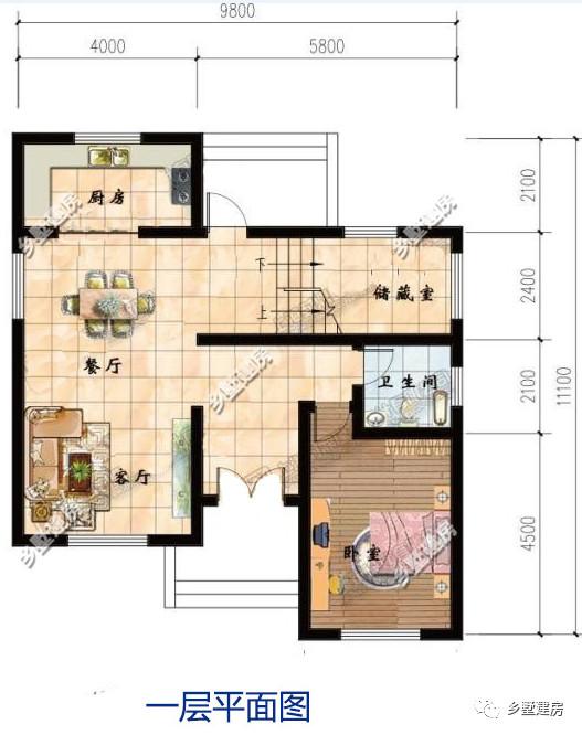 三款農村二層別墅圖，不到100平的農村小別墅，讓你知道小面積也有好布局