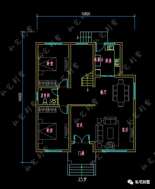 歐式框架大氣客廳通高三層農村自建房別墅圖，建了都說好