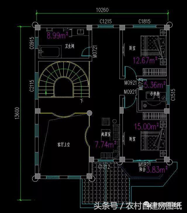 10X13.6米二層歐式風格別墅圖，小面積也能建的這么氣派，堪比百萬豪宅