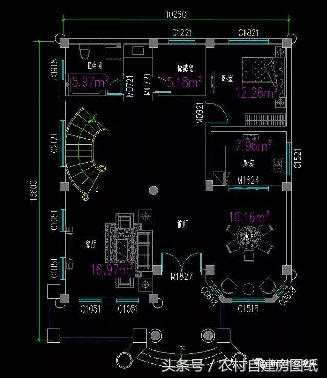 10X13.6米二層歐式風格別墅圖，小面積也能建的這么氣派，堪比百萬豪宅