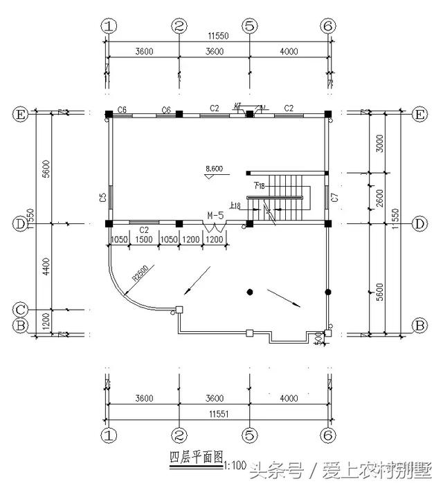 120平新農村框架結構別墅圖，三層半+挑空客廳+大露臺，超氣派超流行的一款別墅