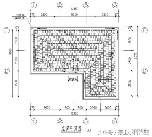 120平新農村框架結構別墅圖，三層半+挑空客廳+大露臺，超氣派超流行的一款別墅