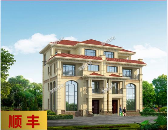 4款農村雙拼別墅圖，不同風格簡單實用造價低，兄弟一起建房的最佳選擇