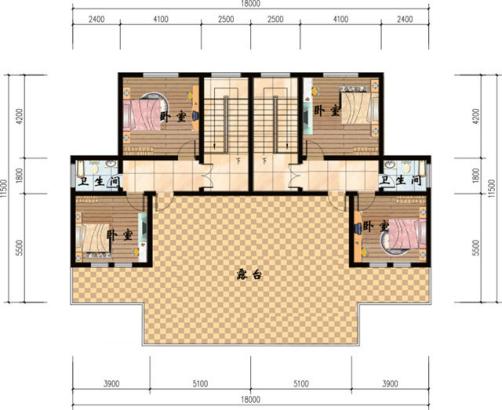 4款農村雙拼別墅圖，不同風格簡單實用造價低，兄弟一起建房的最佳選擇