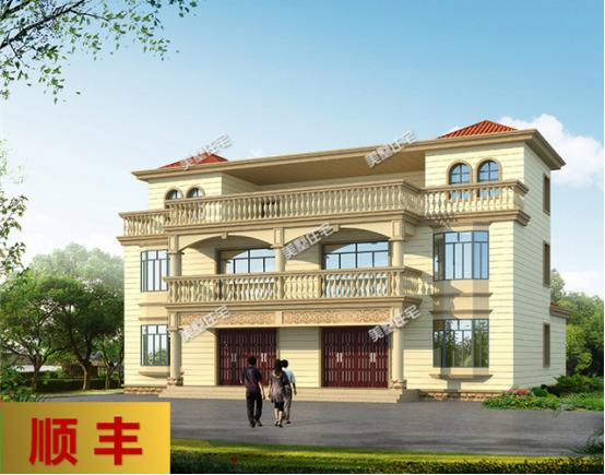 4款農村雙拼別墅圖，不同風格簡單實用造價低，兄弟一起建房的最佳選擇