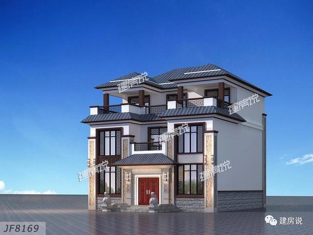 3棟130平的新中式別墅設計圖，外觀典雅大氣真心漂亮，農村自建房的新潮流