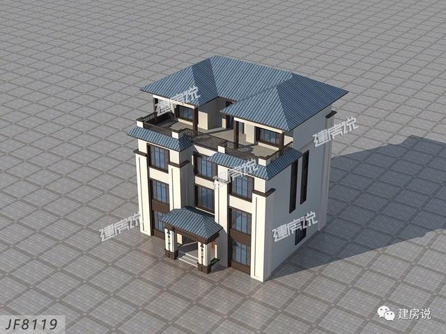 3棟130平的新中式別墅設計圖，外觀典雅大氣真心漂亮，農村自建房的新潮流