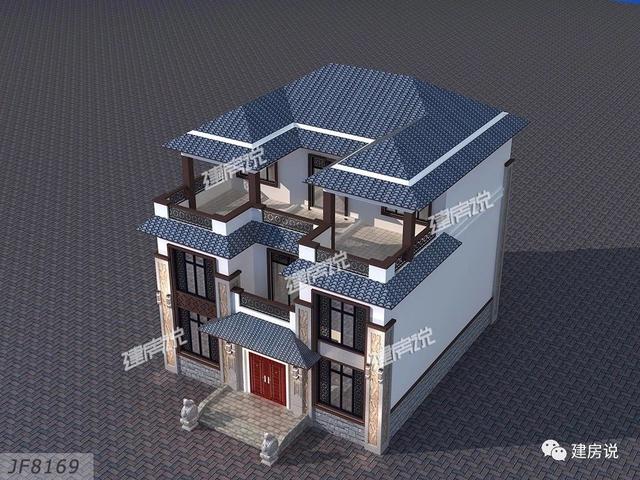 3棟130平的新中式別墅設計圖，外觀典雅大氣真心漂亮，農村自建房的新潮流