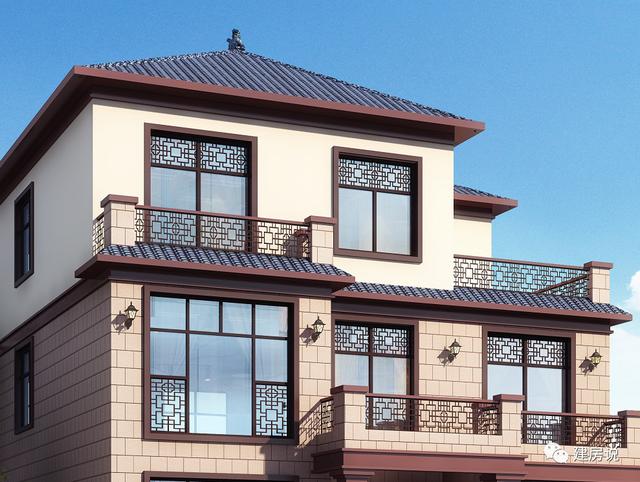 3棟130平的新中式別墅設計圖，外觀典雅大氣真心漂亮，農村自建房的新潮流