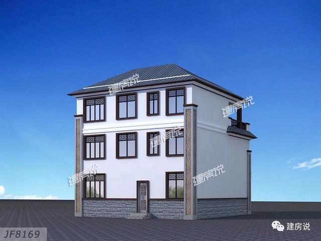 3棟130平的新中式別墅設計圖，外觀典雅大氣真心漂亮，農村自建房的新潮流