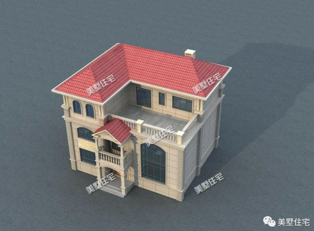 12X13米三層歐式農村別墅圖，外觀靚戶型贊，給你田園牧歌般的生活