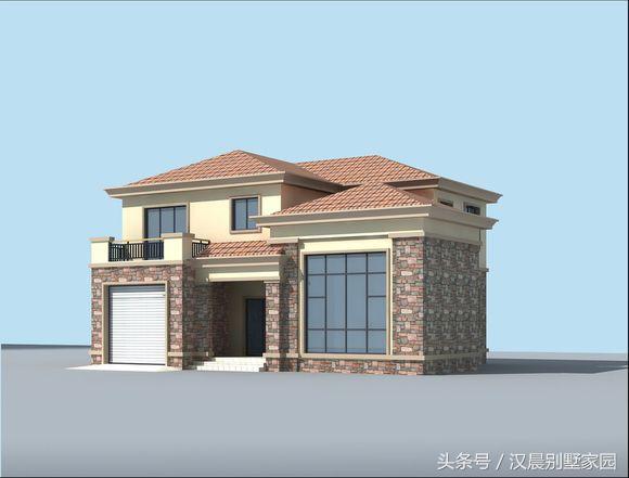 一棟漂亮實(shí)用的二層別墅圖，25萬建成，經(jīng)典布局永不過時