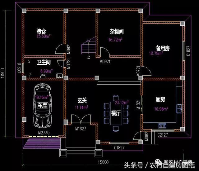 4款豪華農村自建別墅圖，款款帶堂屋，配以園林庭院，假山水景，這樣的豪宅城里人有再多的錢也買不起。