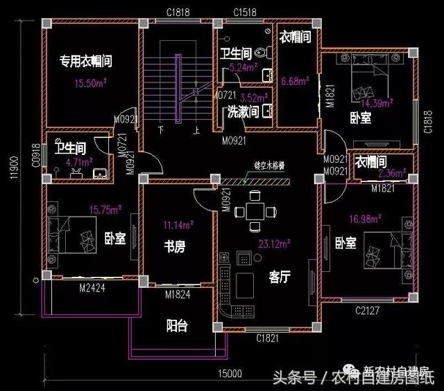 4款豪華農村自建別墅圖，款款帶堂屋，配以園林庭院，假山水景，這樣的豪宅城里人有再多的錢也買不起。