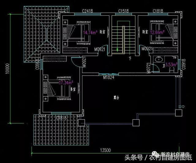 4款豪華農村自建別墅圖，款款帶堂屋，配以園林庭院，假山水景，這樣的豪宅城里人有再多的錢也買不起。
