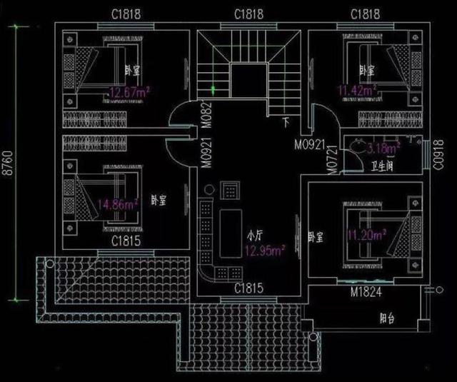開間進深9米，占地100平米的兩款二層農村自建房設計圖，非常實用的戶型
