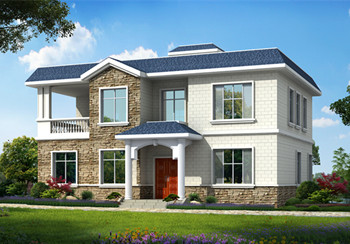 農村4間2層樓房設計圖，戶型方正，四平八穩的二層農村別墅