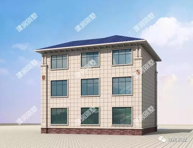 13×11米三層農村別墅設計圖，這棟住宅建起來肯定讓別人羨慕不已