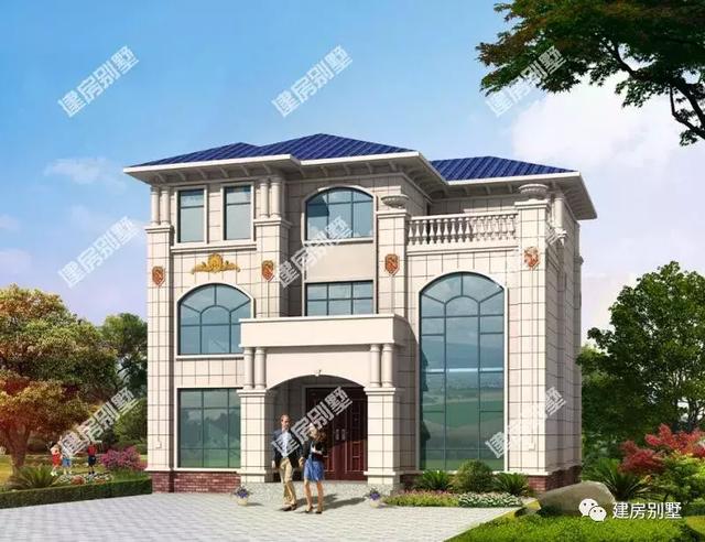 13×11米三層農村別墅設計圖，這棟住宅建起來肯定讓別人羨慕不已